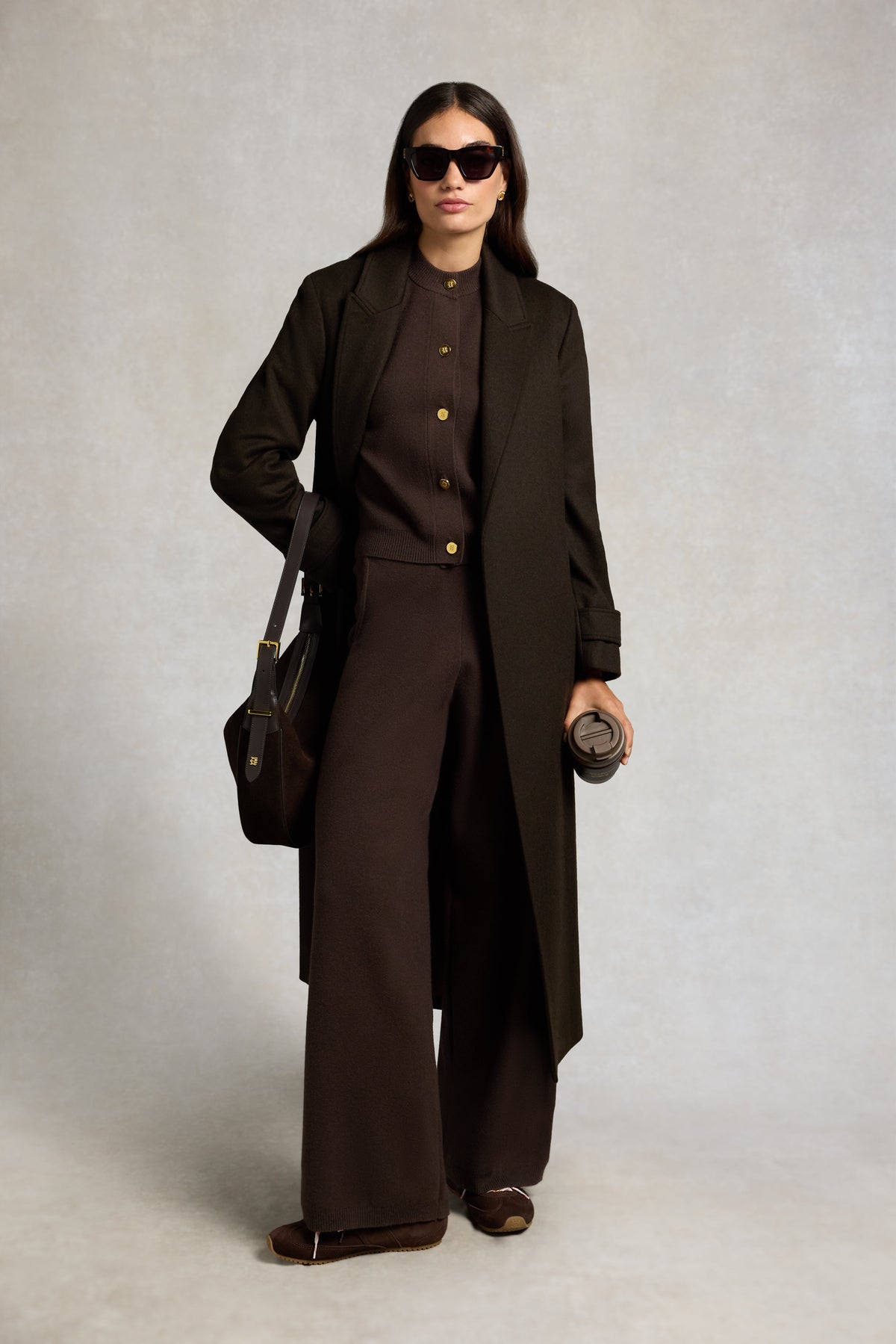 Chester Knitted Wide Leg Pant (Chocolate)