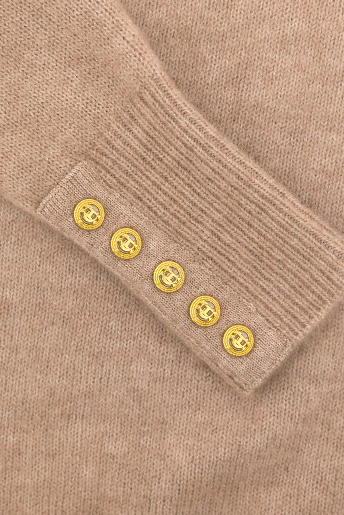 Tori Roll Neck Knit (Taupe)
