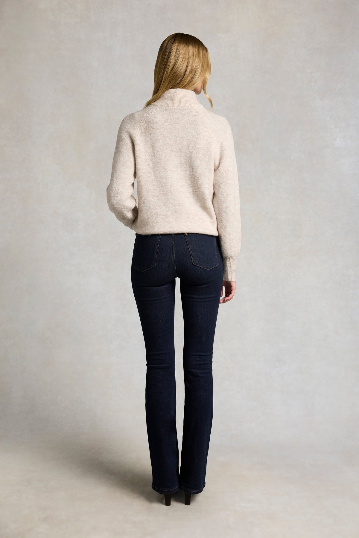 Tori Quarter Zip Knit (Barley)