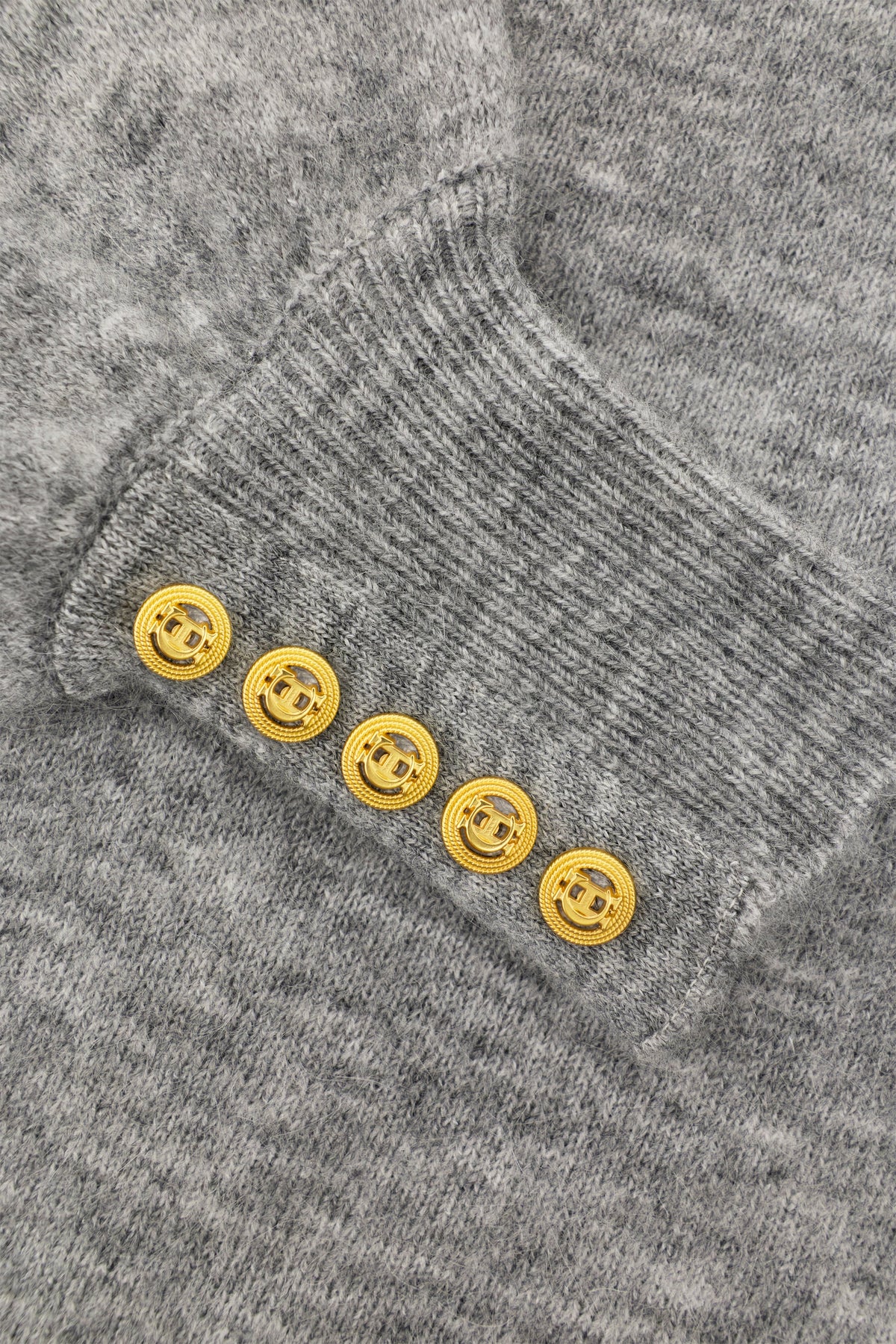 Maisie Roll Neck Knit (Grey Marl)