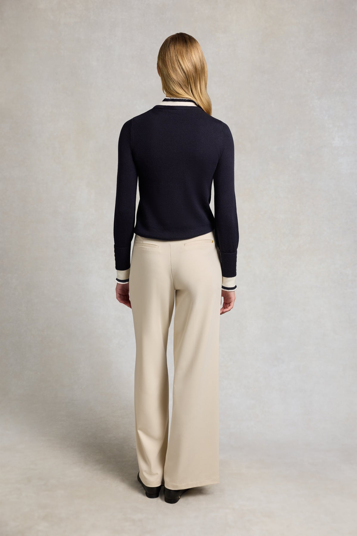 Deauville Crew Neck Knit (Ink Navy)