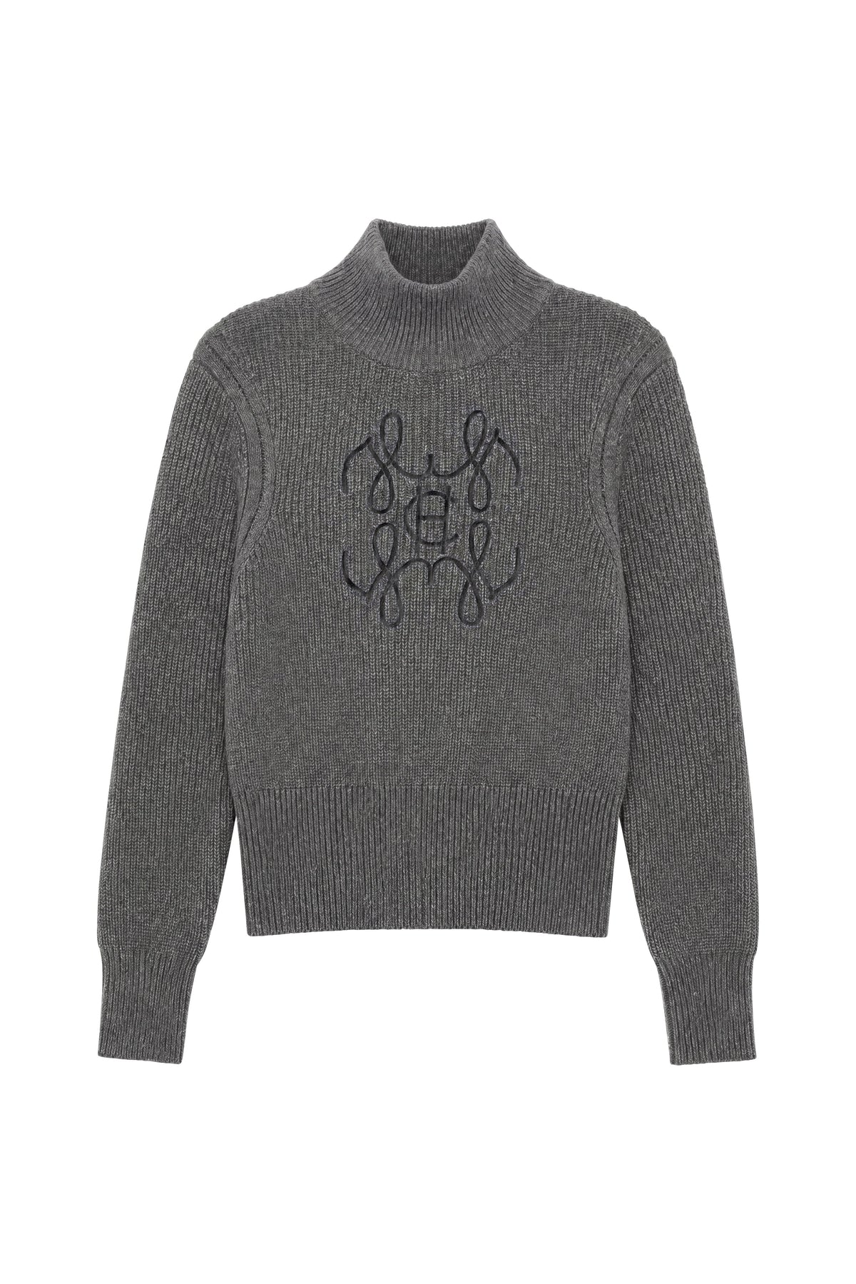 Appleton High Neck Knit (Slate Grey)