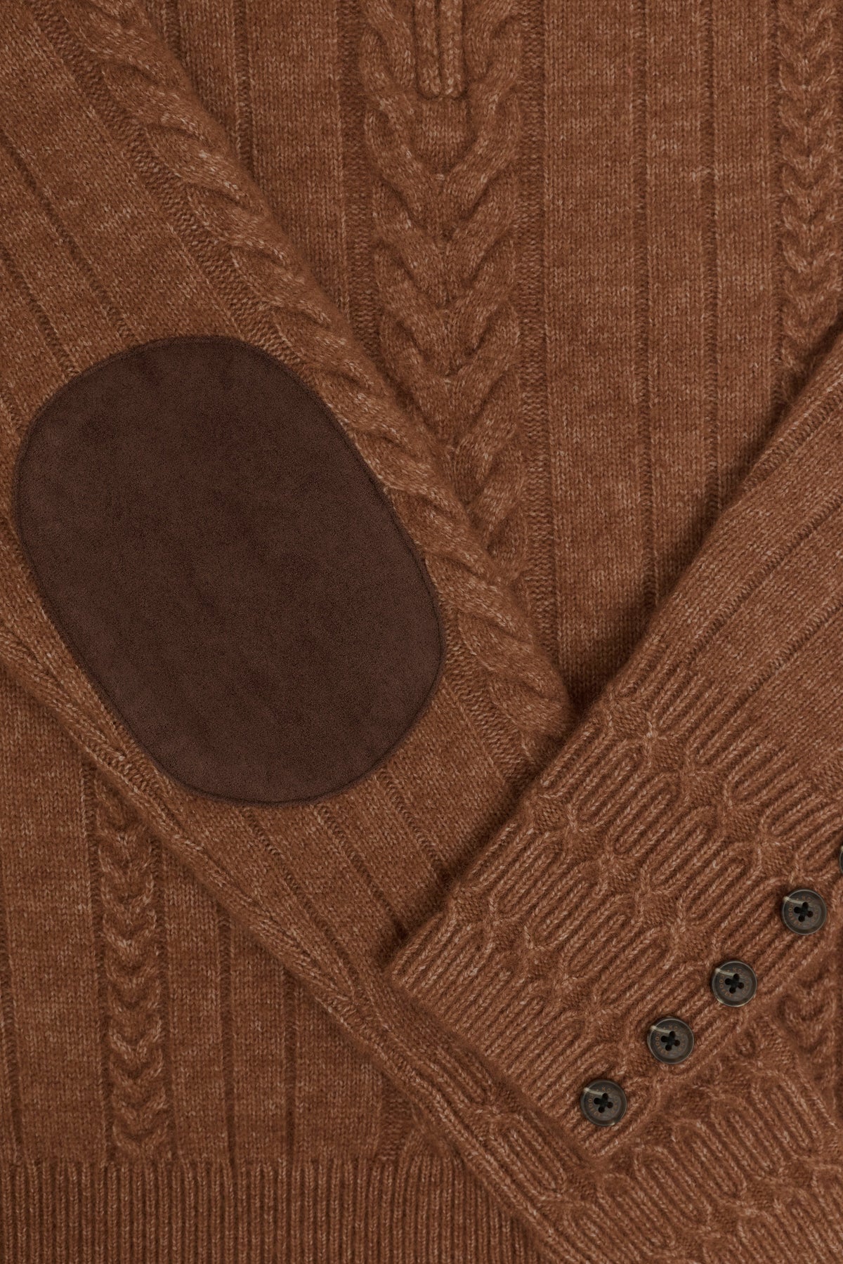 Fairford Quarter Zip Knit (Latte)
