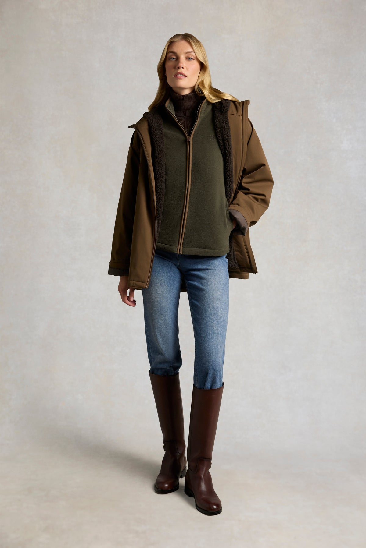 Country Fleece Jacket (Classic Khaki)