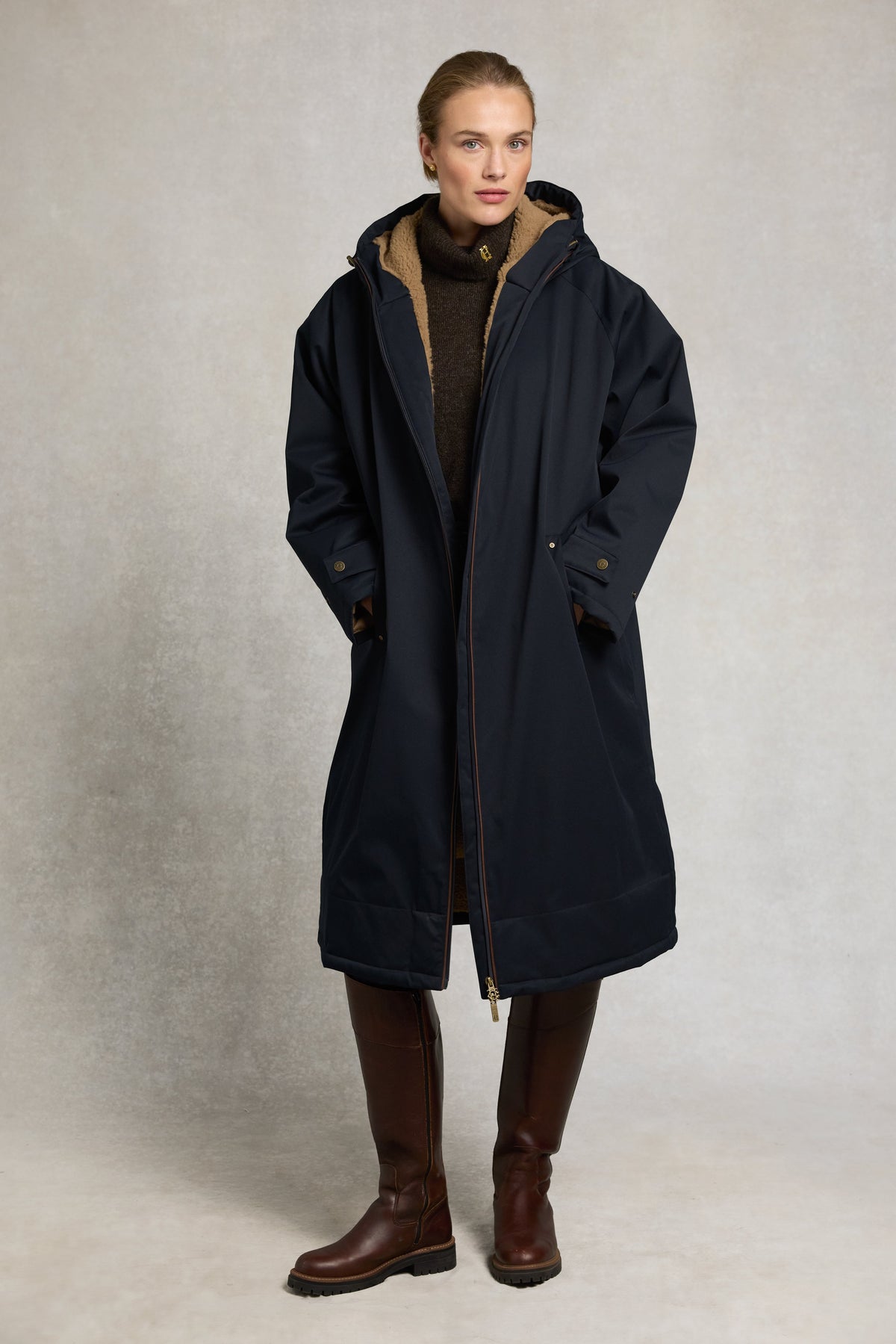 One-Size Waterproof Coat (Dark Navy)