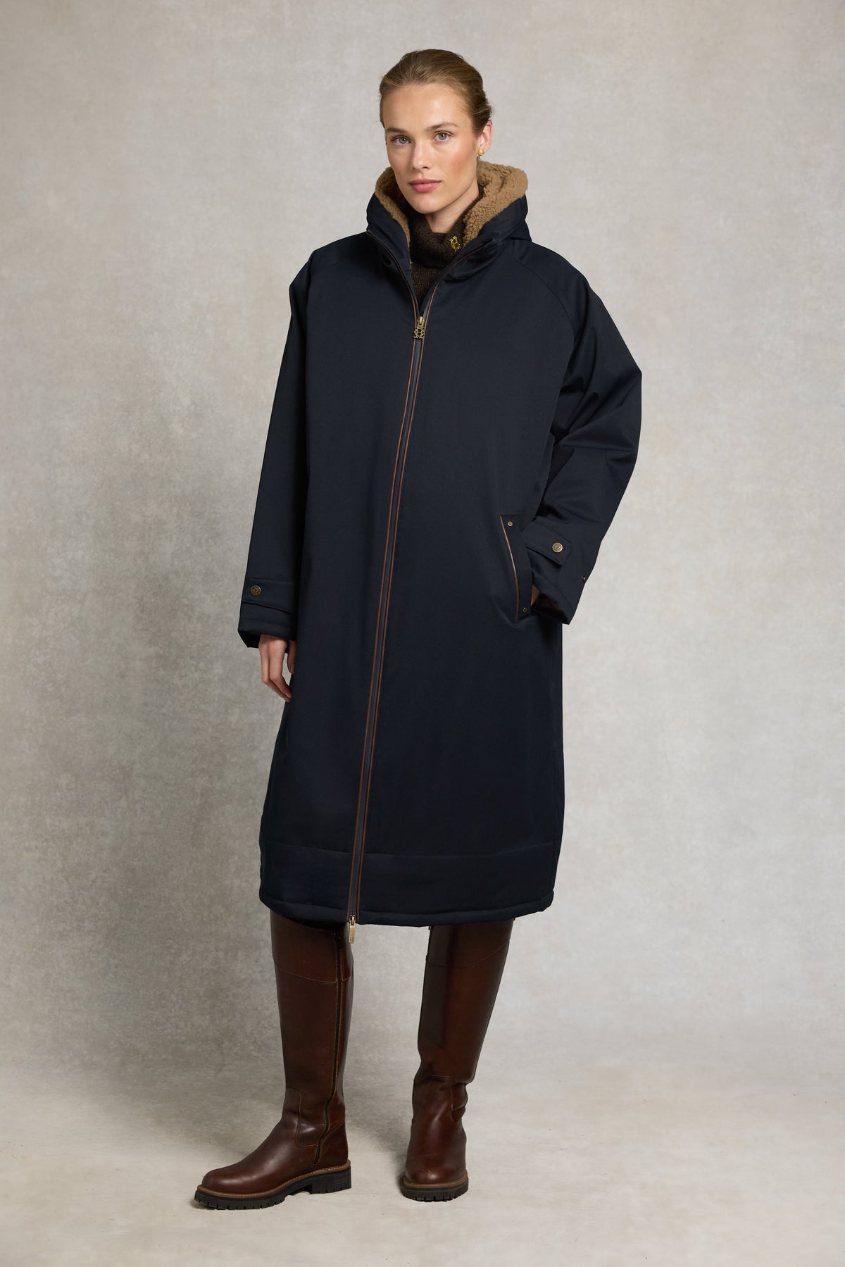 One-Size Waterproof Coat (Dark Navy)