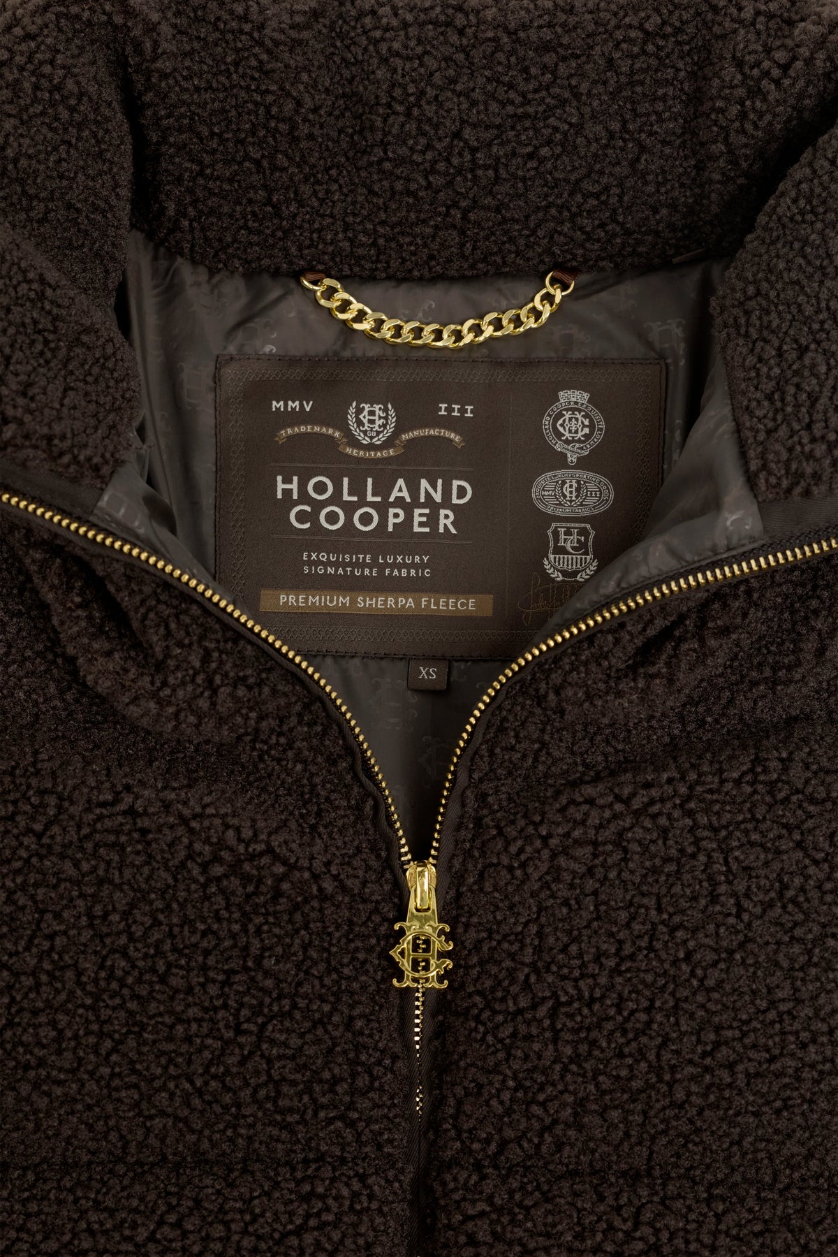 Classic Teddy Padded Jacket (Chocolate Borg)