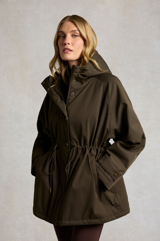 One-Size Waterproof Parka (Olive Brown)
