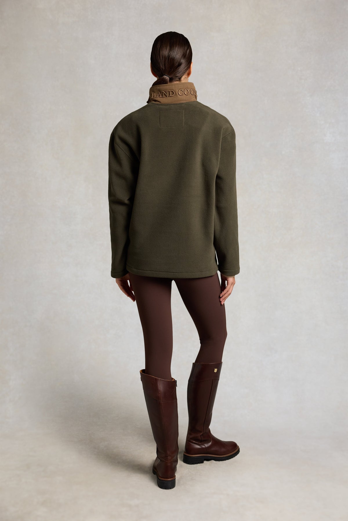 Relaxed Fit Country Quarter Zip (Khaki)