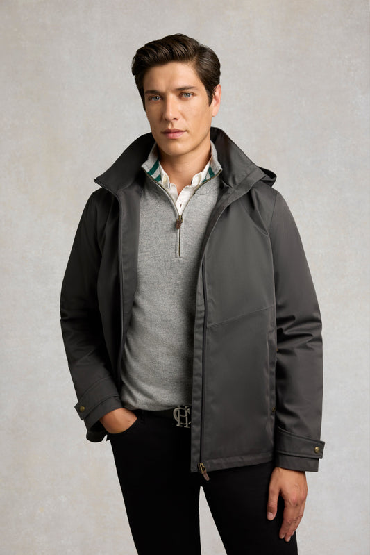 Men's Essential Waterproof Jacket (Gunmetal)