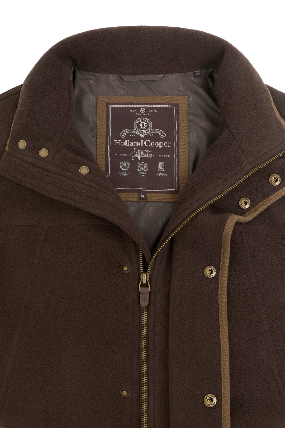 Men's Fleece Field Jacket (Chocolate)