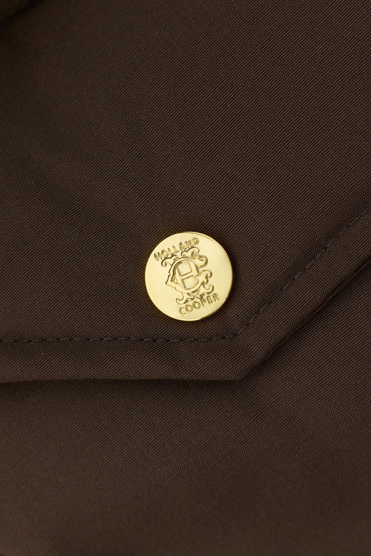 Borg Collar Padded Coat (Chocolate)