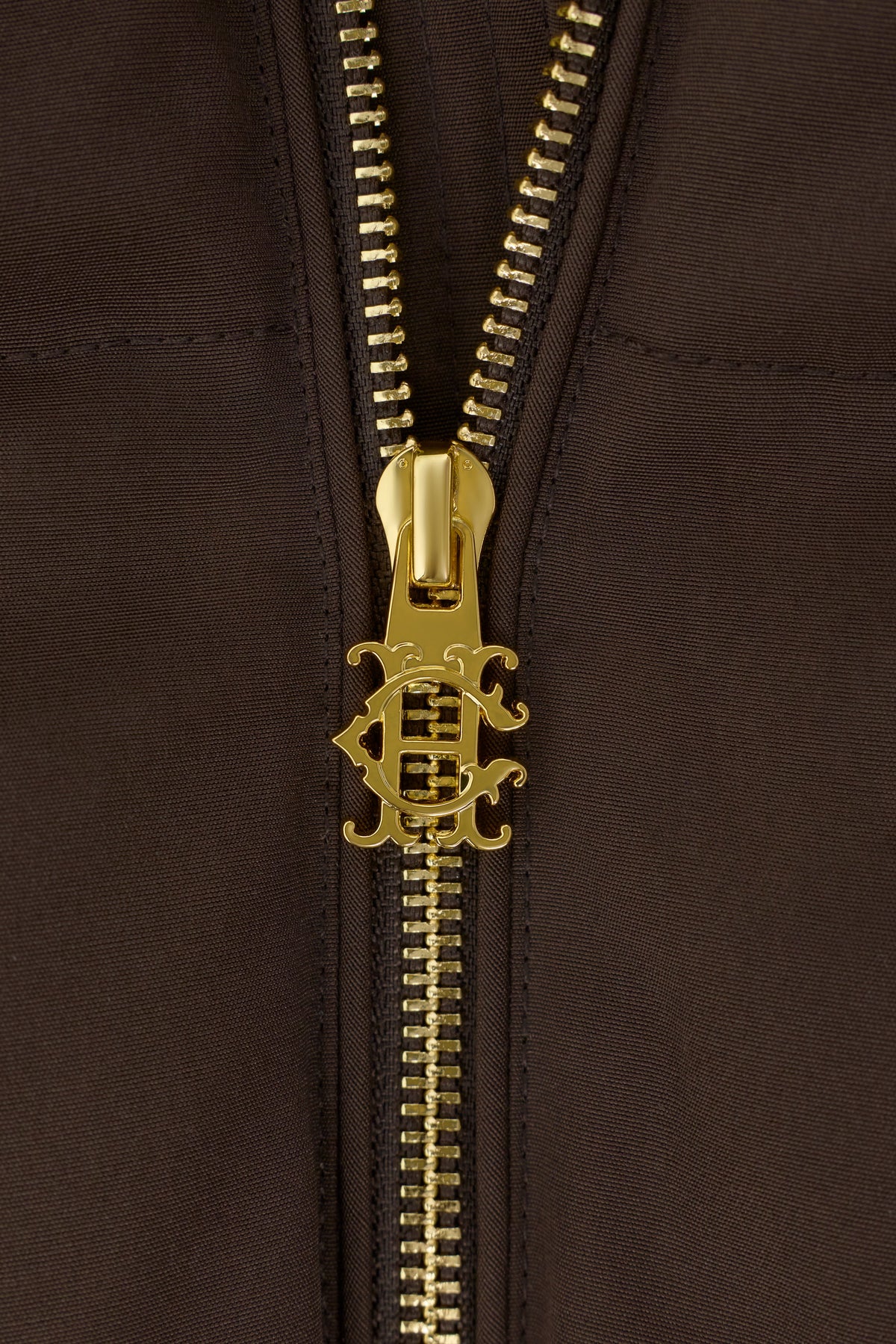 Borg Collar Padded Coat (Chocolate)