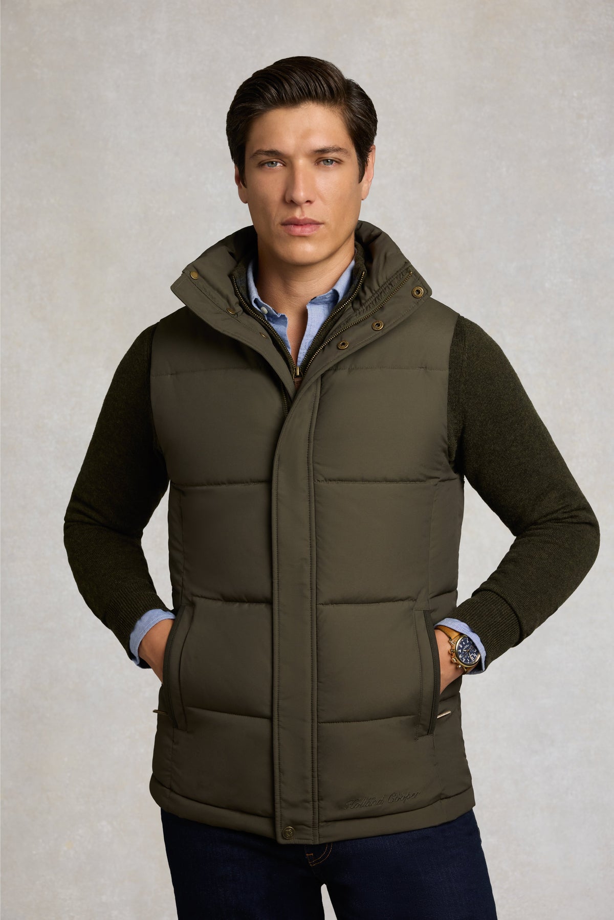Men's Larkstone Padded Gilet (Khaki)