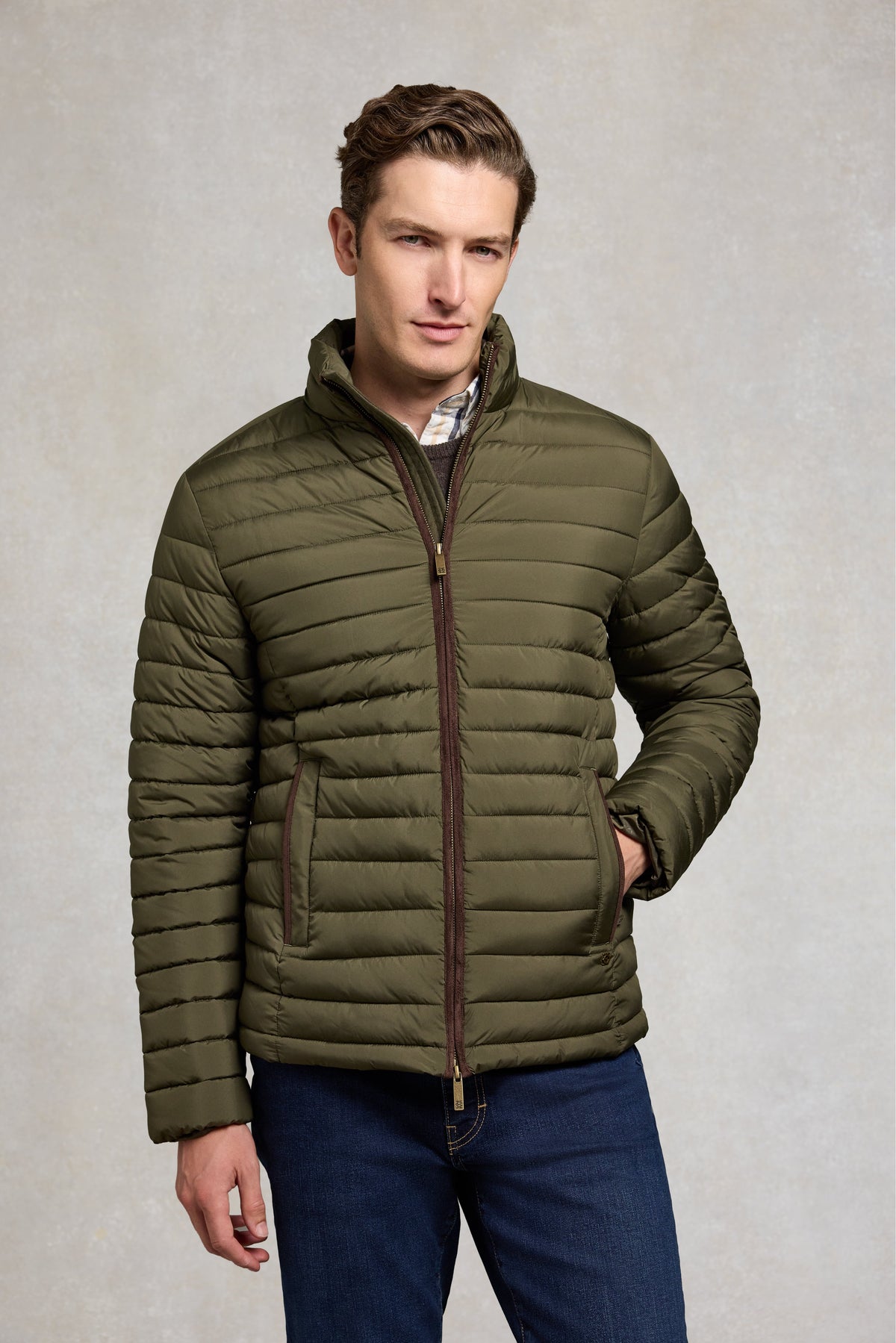 Men's Midweight Padded Jacket (Khaki)
