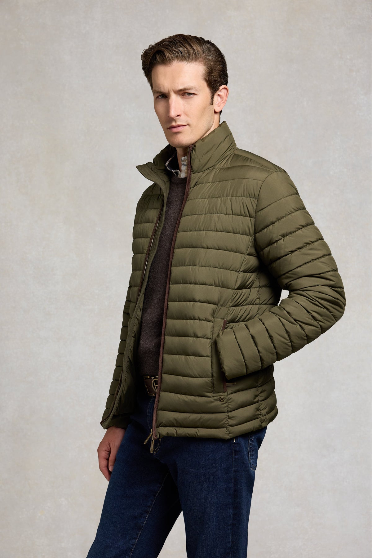 Men's Midweight Padded Jacket (Khaki)