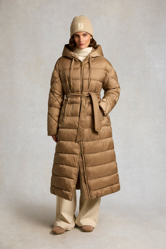 Long Quilted Coat (Whisky)