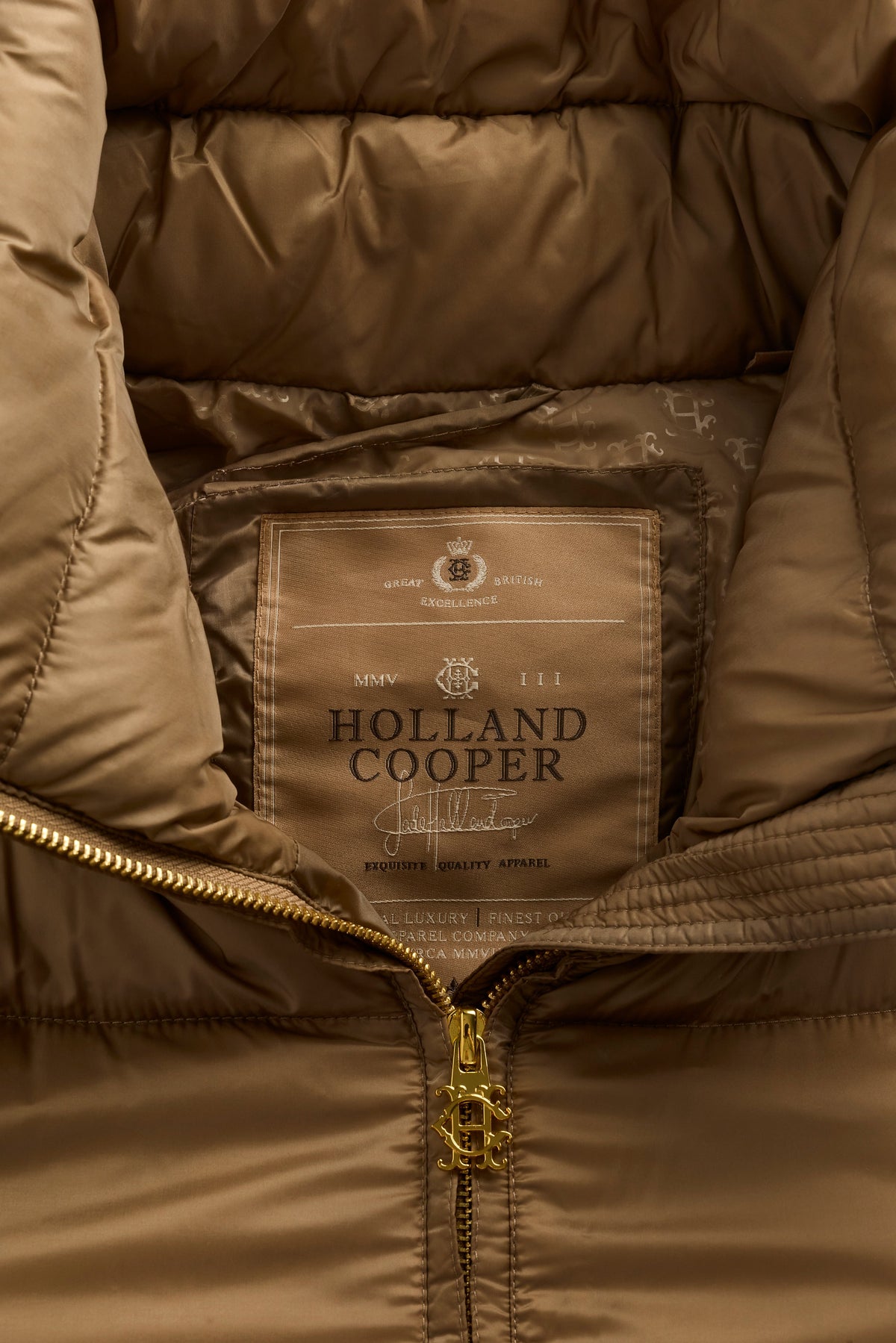 Hooded Baffled Jacket (Whisky)