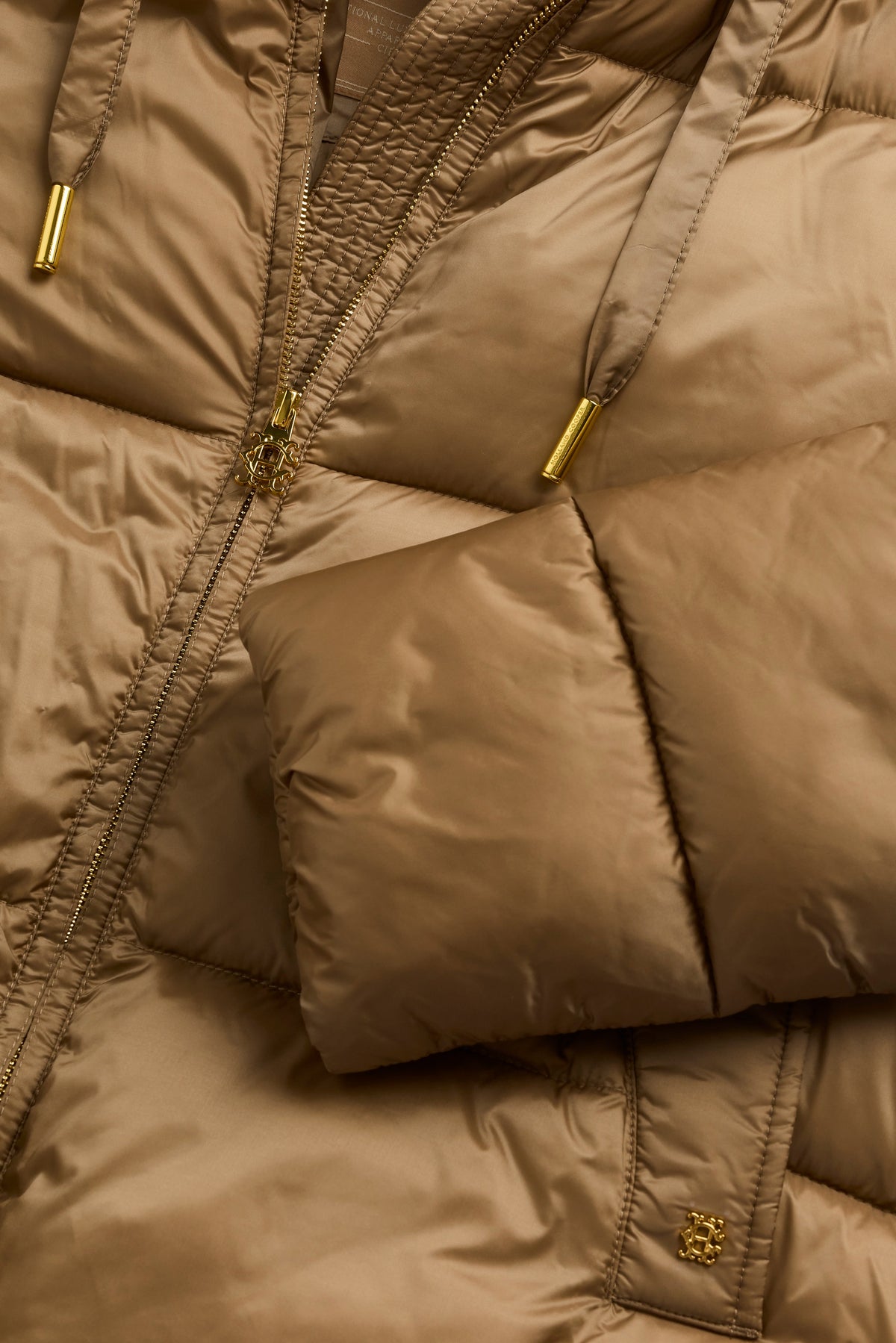Hooded Baffled Jacket (Whisky)