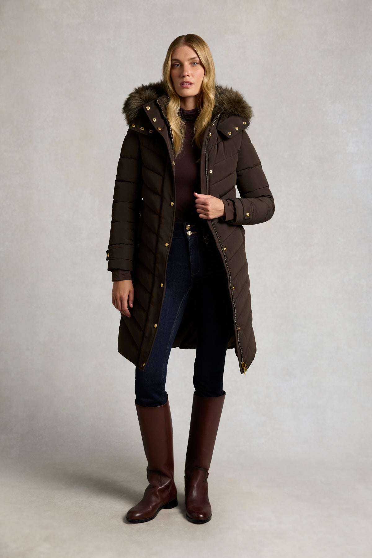 Chamonix Coat (Heraldic Chocolate)