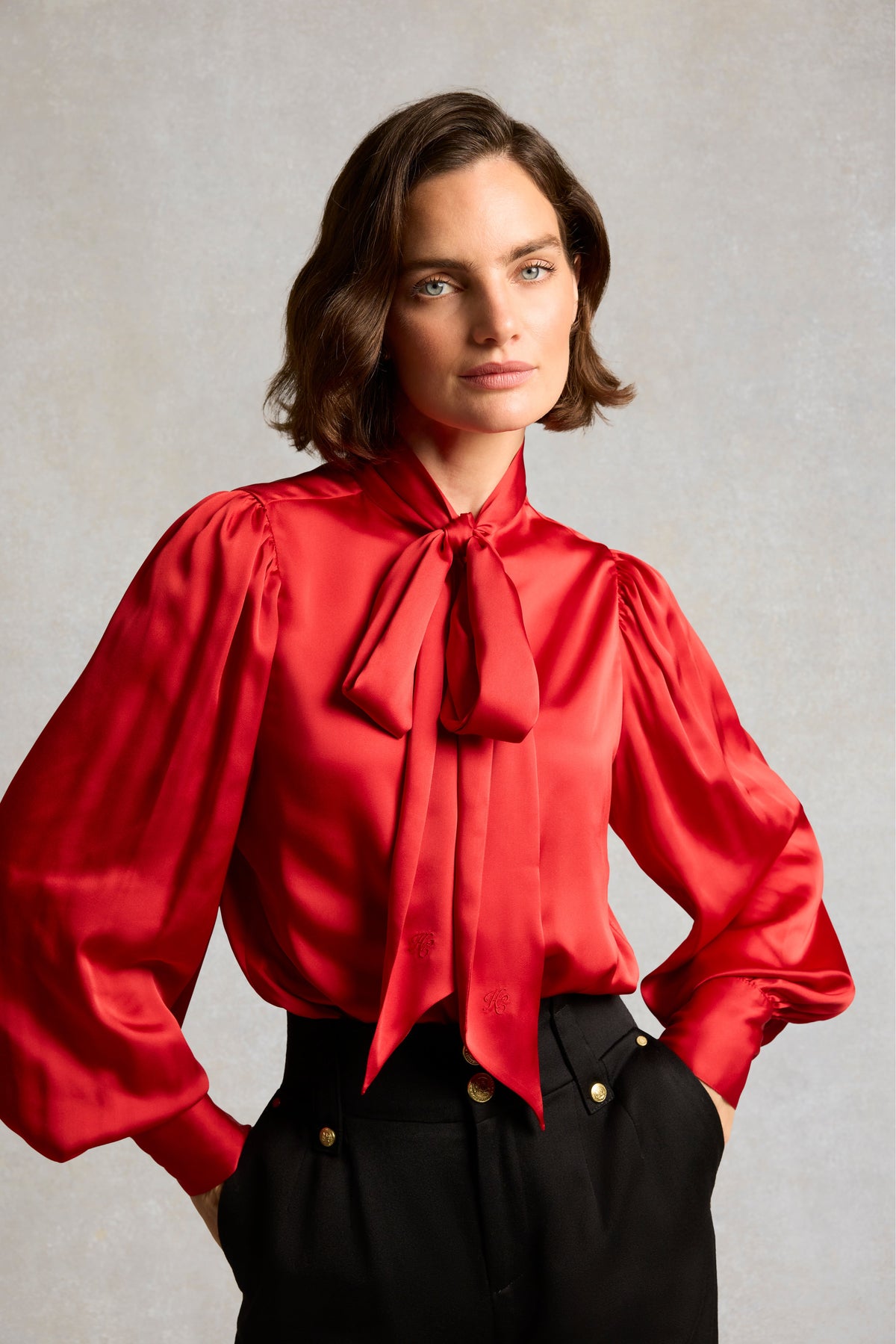 Ariella Blouse (Heritage Red)
