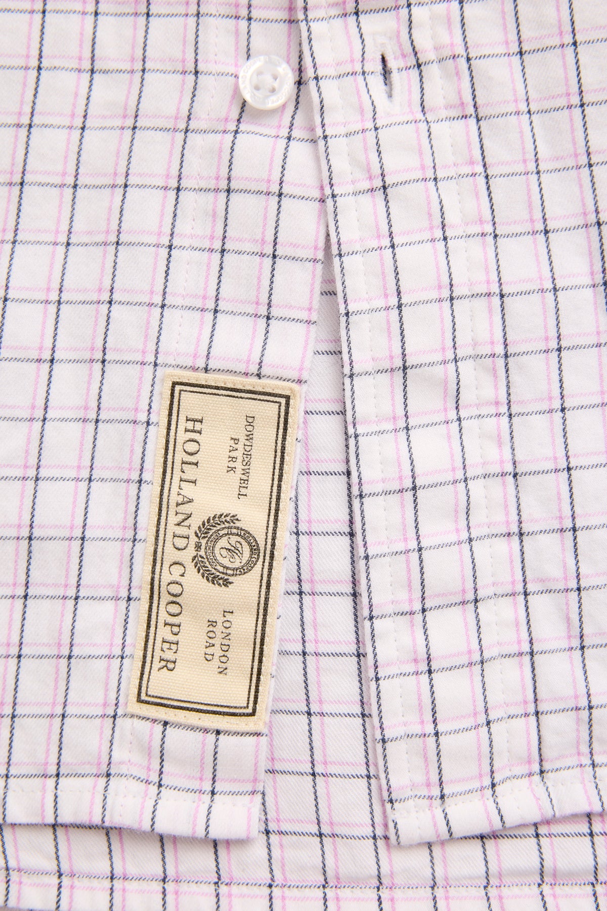 Men's Classic Fit Button Down Shirt (Navy Window Check)
