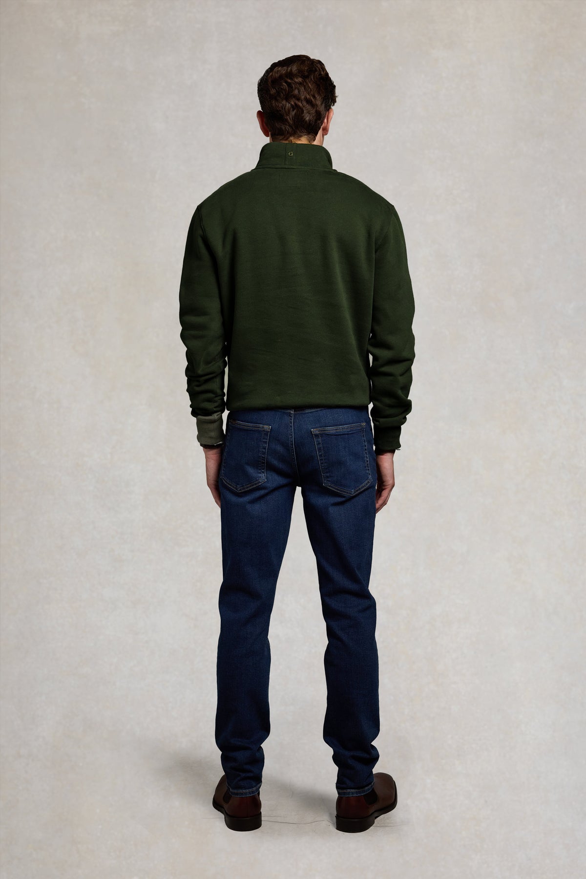 Men's Heritage Quarter Zip Sweat (Racing Green)