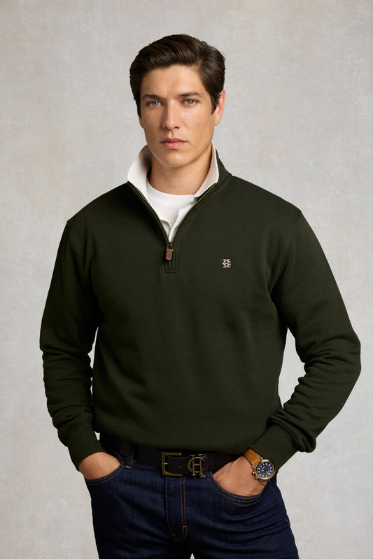 Men's Classic Quarter Zip Sweat (Racing Green)