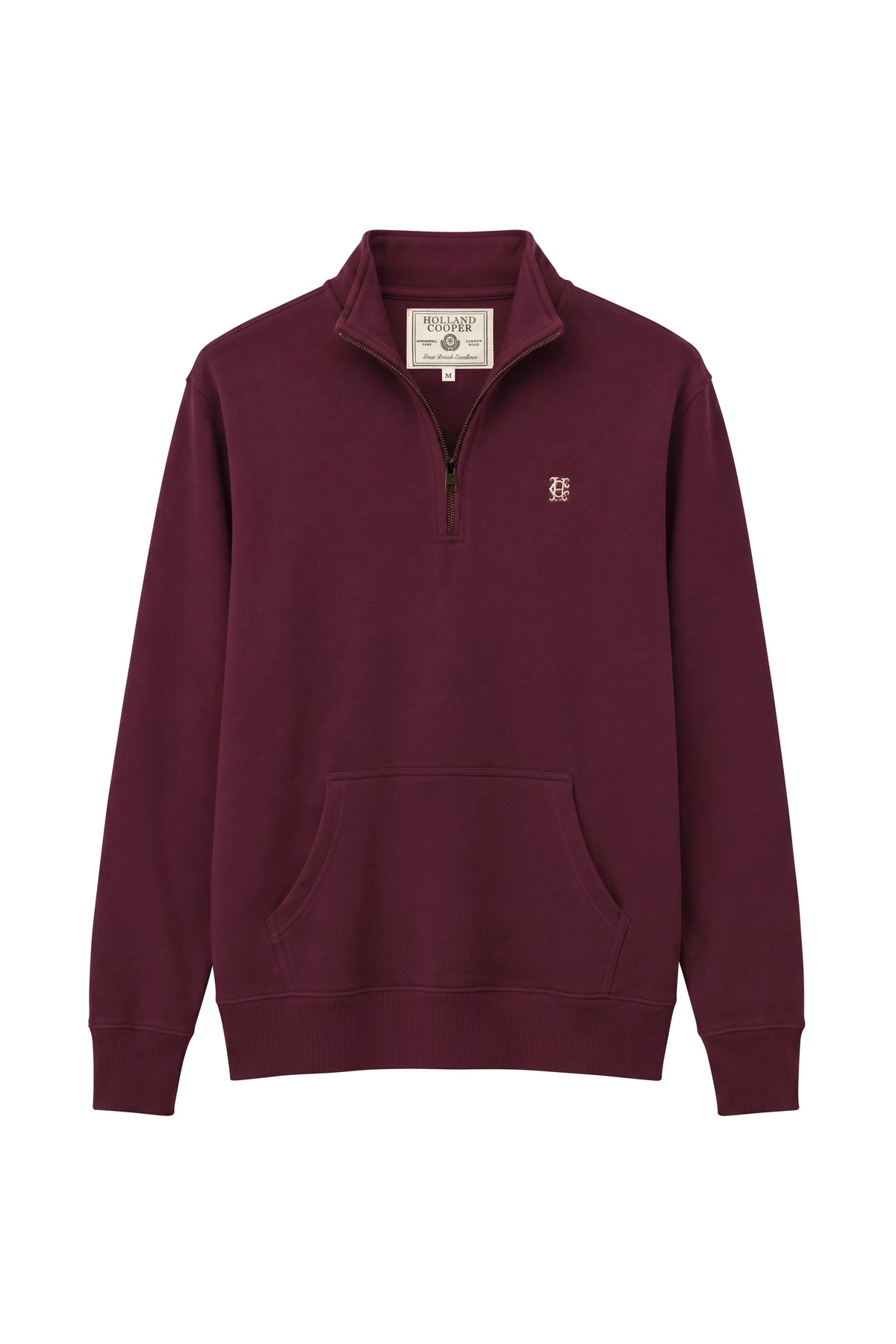 Men's Classic Quarter Zip Sweat (Mulberry)