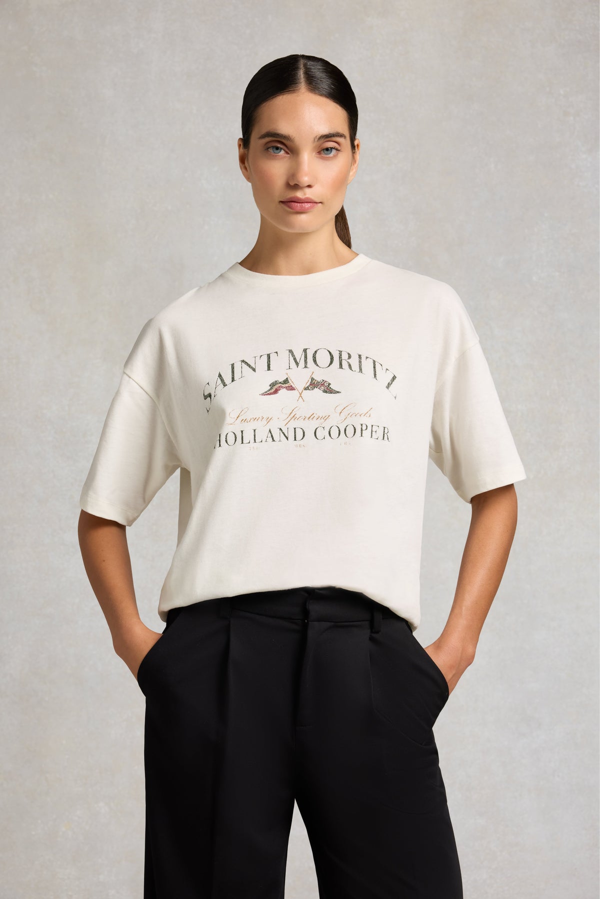 Oversized Destination Tee (Cream)