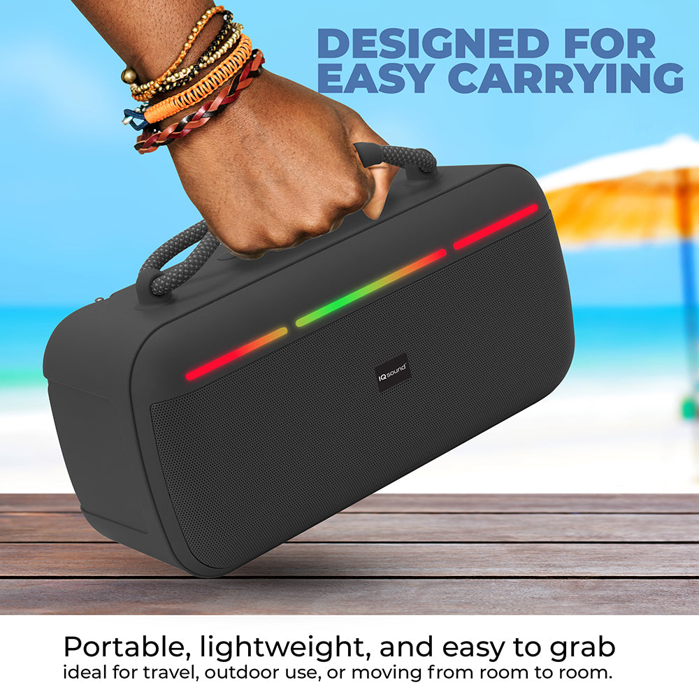 Halo Glow Portable Bluetooth Speaker - Black