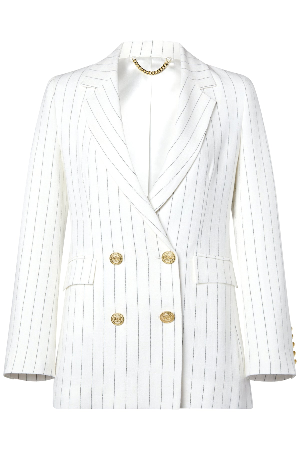 The Oyster Linen Pinstripe Wimbledon Look