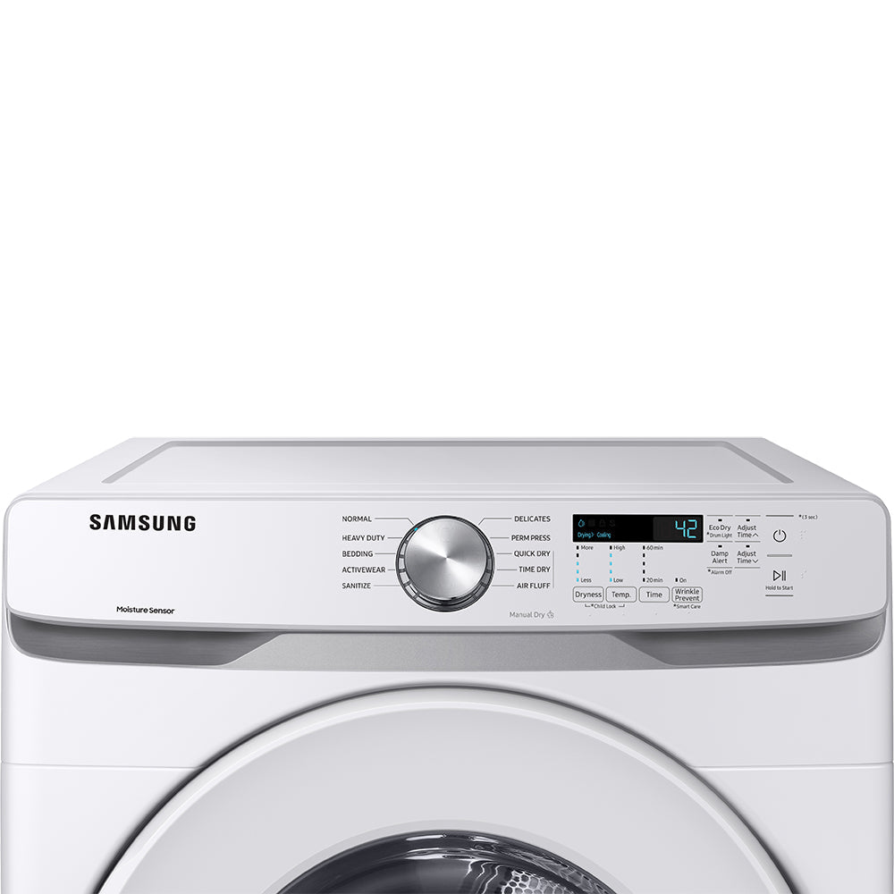 7.5 CuFt White Gas Dryer with Sensor Dry