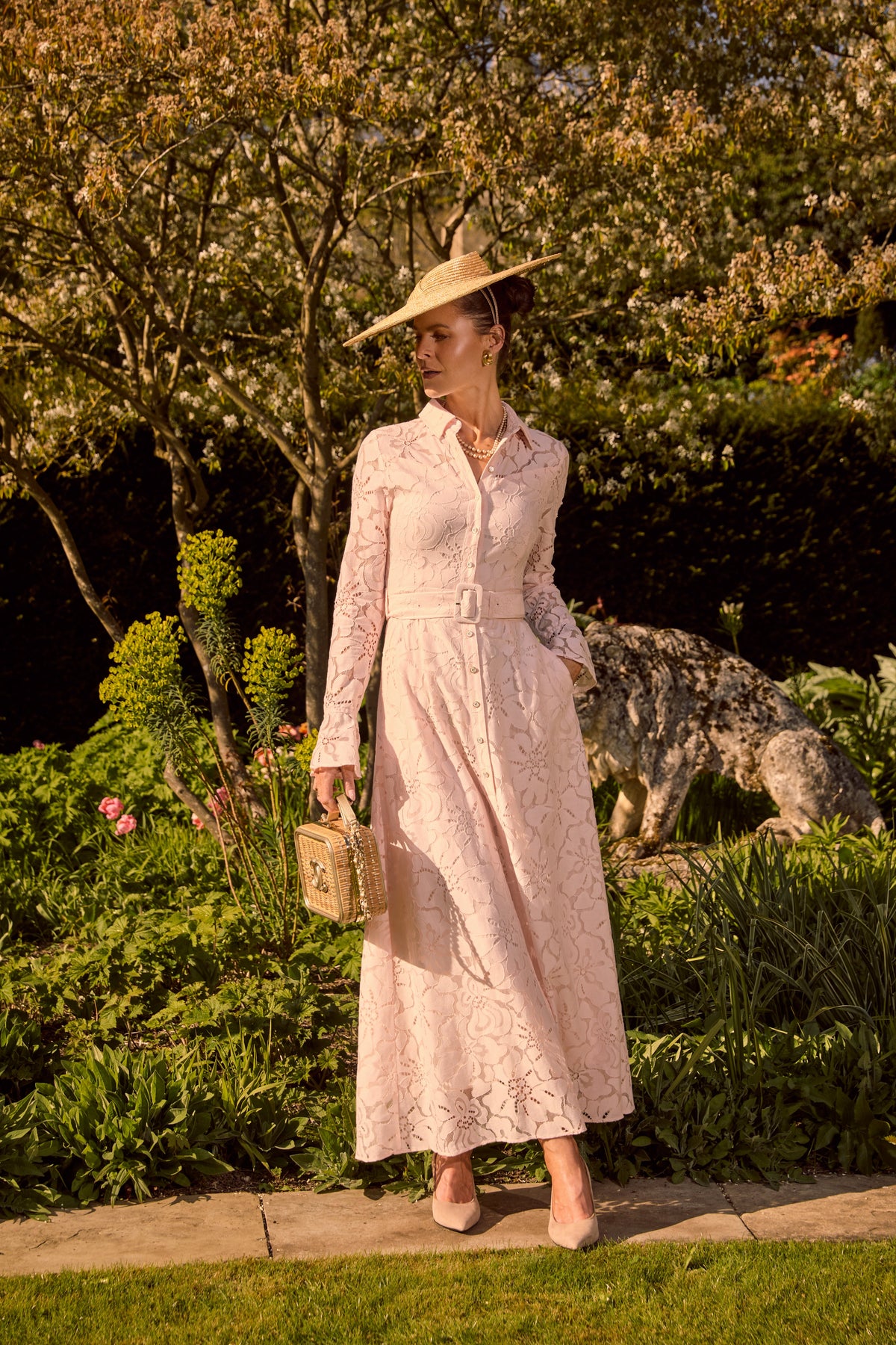 Annabel Lace Dress (Blush)