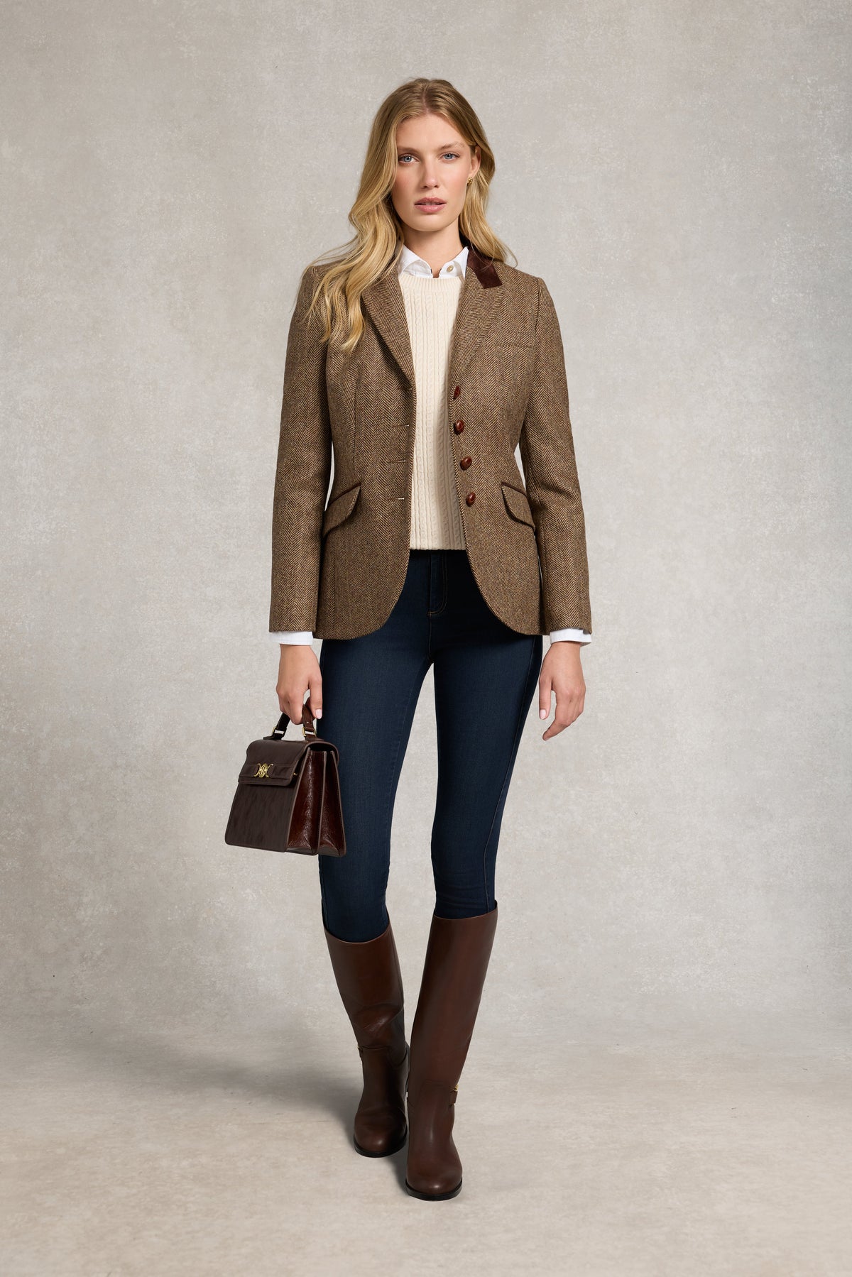 Princeton Crew Neck Knit (Almond)