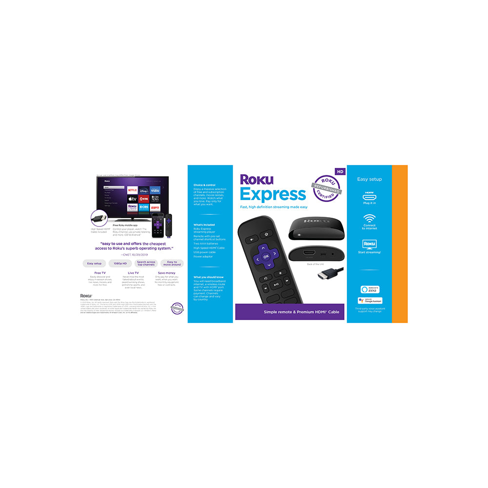 Refurbished Roku Express Streaming Media Player