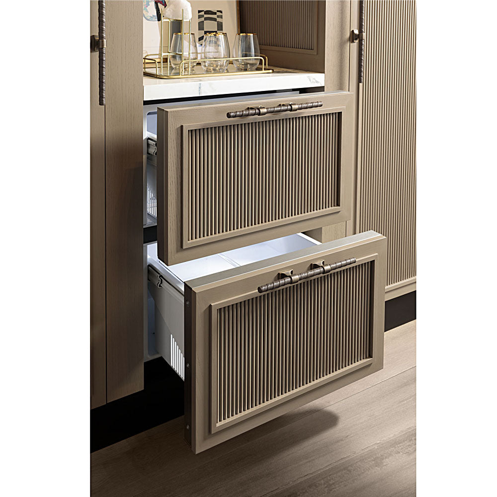 5 CuFt Panel Ready Double-Drawer Refrigerator