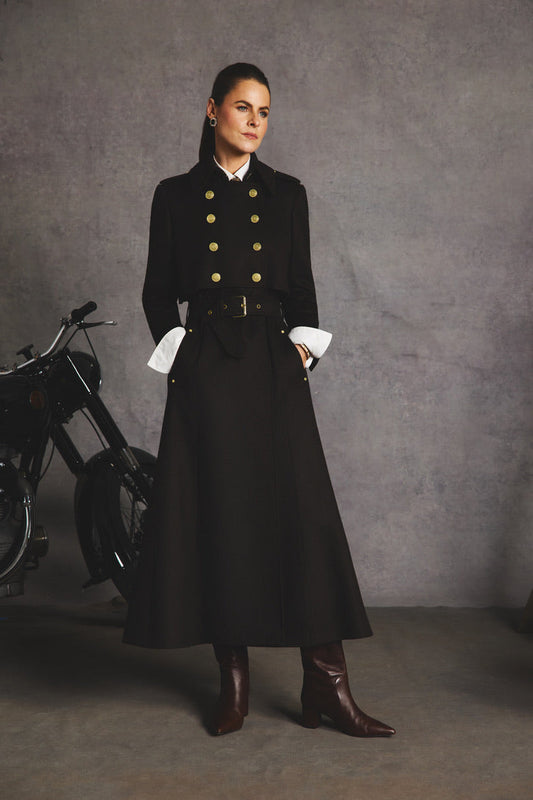 Full Length Cheltenham Trench Coat (Chocolate)