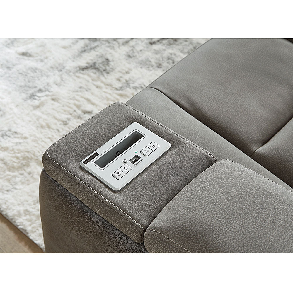 Camille Power Reclining Sofa, Loveseat, and Recliner – Gray