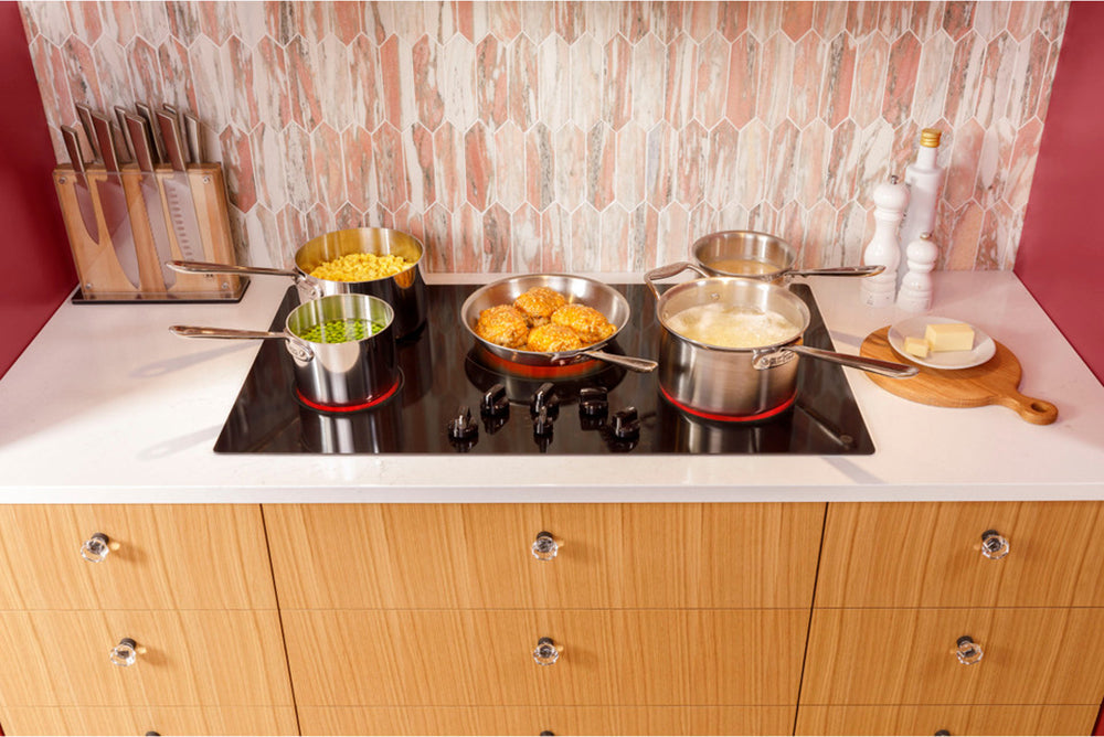 30" 5-Element Radiant Electric Cooktop in Black with Power Boil on Dual-Ring Element