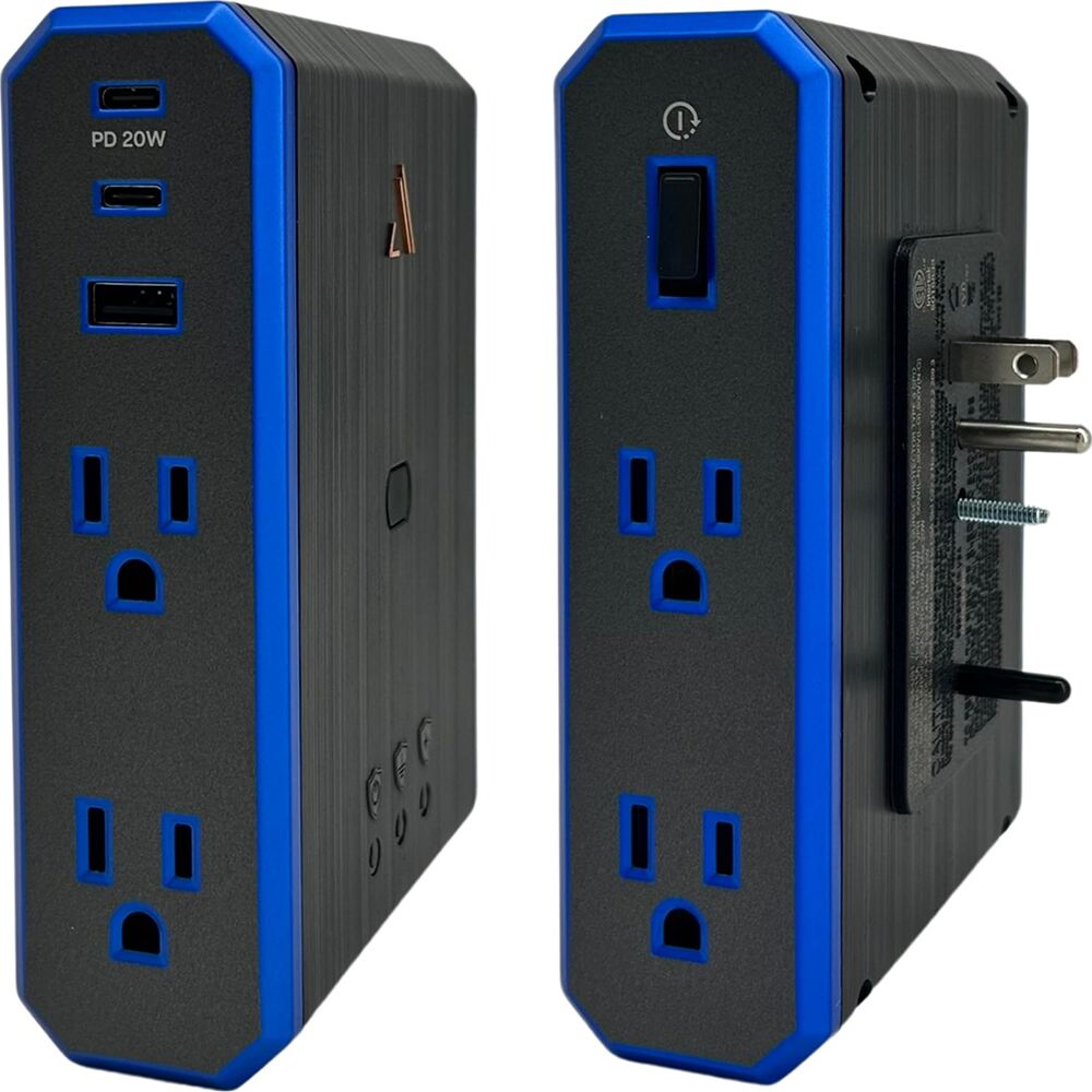 V Series \\ Power 4-Outlet with 4K HDMI Cable 2.5m & Clean 230ml Dual-Sided Anti-Bacterial Display Cleaner