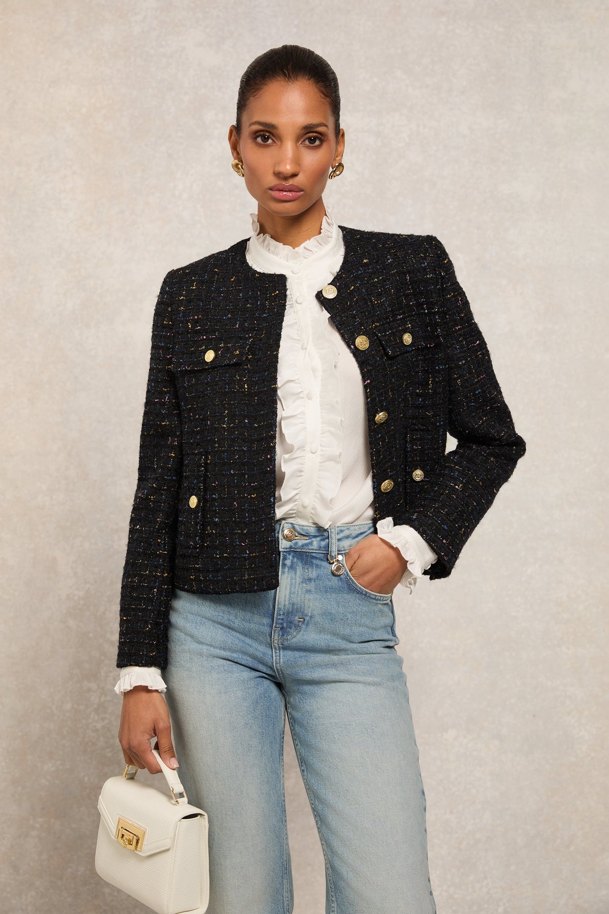 Ruby Ruffle Shirt (White)