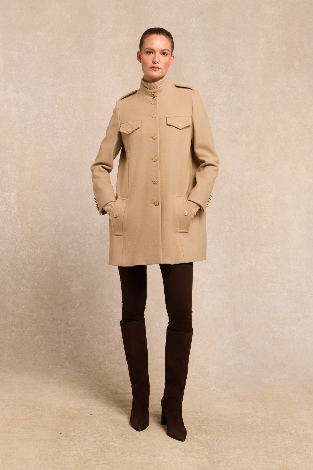 Highbury Cape Coat (Camel)