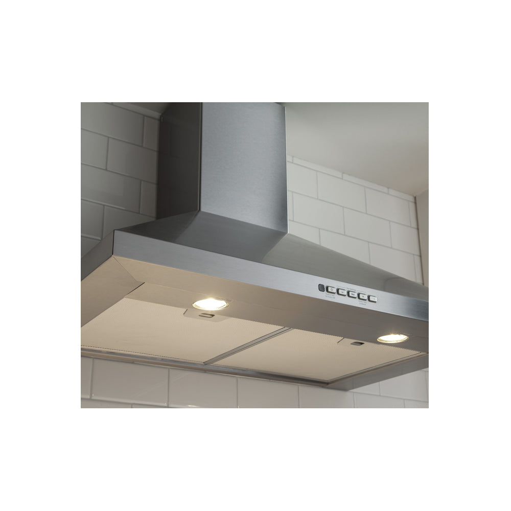 30-inch Wall Mount Chimney Hood - Stainless Steel