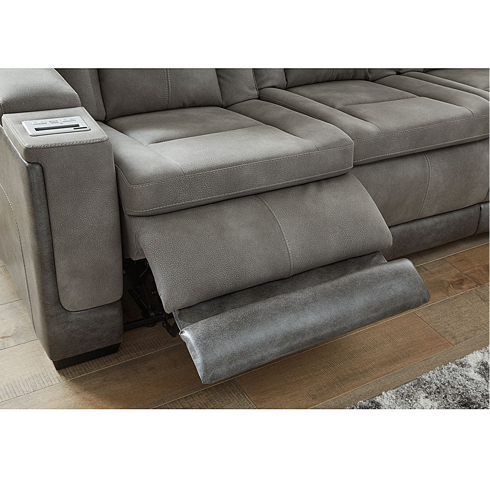 Camille Power Reclining Sofa, Loveseat, and Recliner – Gray