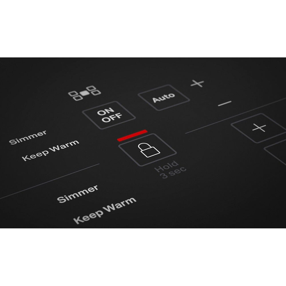 36" 5-Element Induction Electric Cooktop in Black with Frameless Design