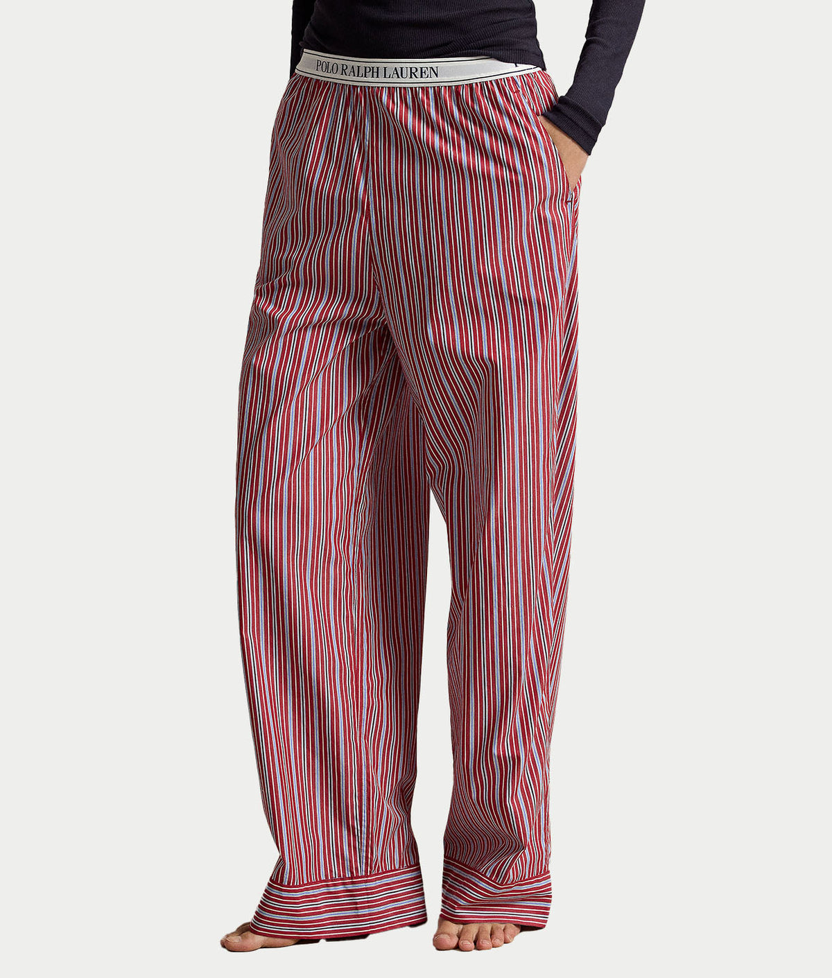 Woven Striped Pajama Pants