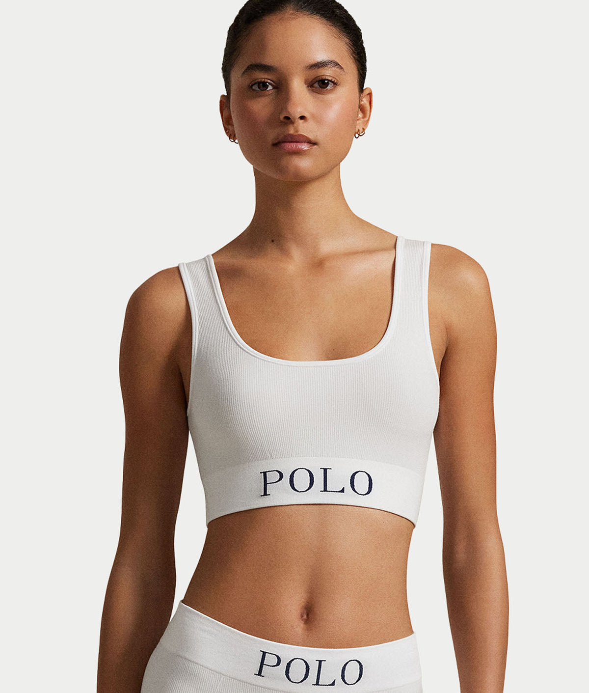 Ribbed Seamless Scoop Cropped Tank