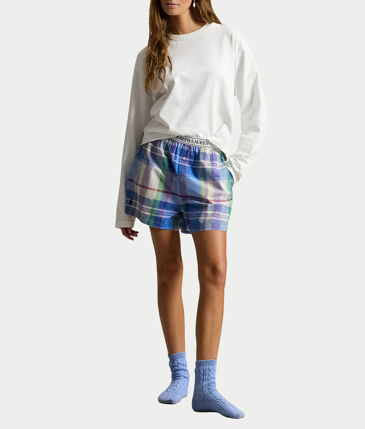 Madras Plaid Woven Boxer
