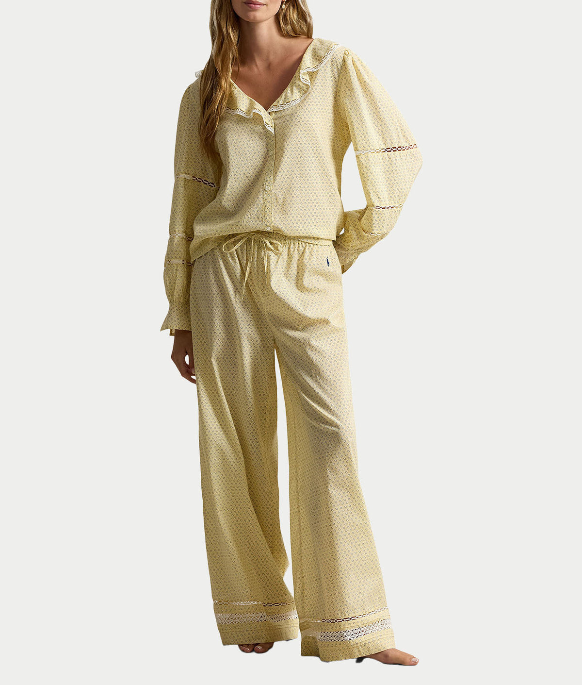 Sleep Voile Woven Pajama Set